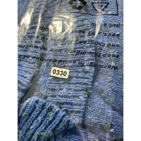 J Jill Blue Speckled Knit Sweater Button Shoulder Long Sleeve Women's 2X - Picture 9 of 9